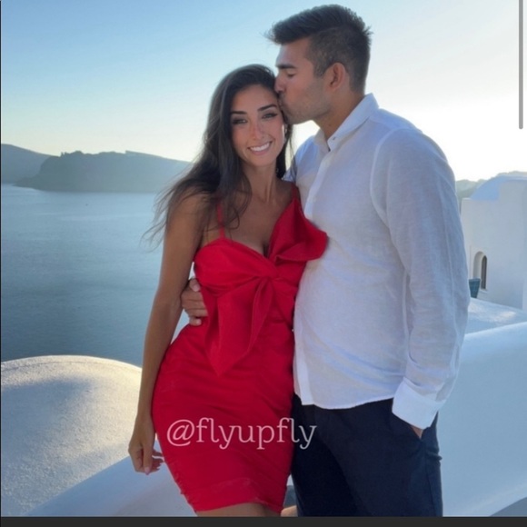 Zara bow ruched red dress,Valentine’s Day - Picture 2 of 16